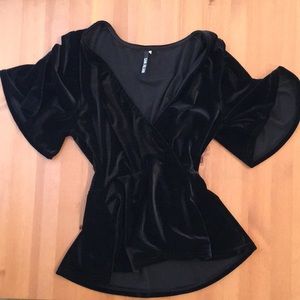 Black Velvet Top